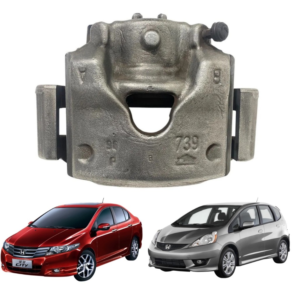 Pinça freio dianteira esquerda honda fit city 2009 2014