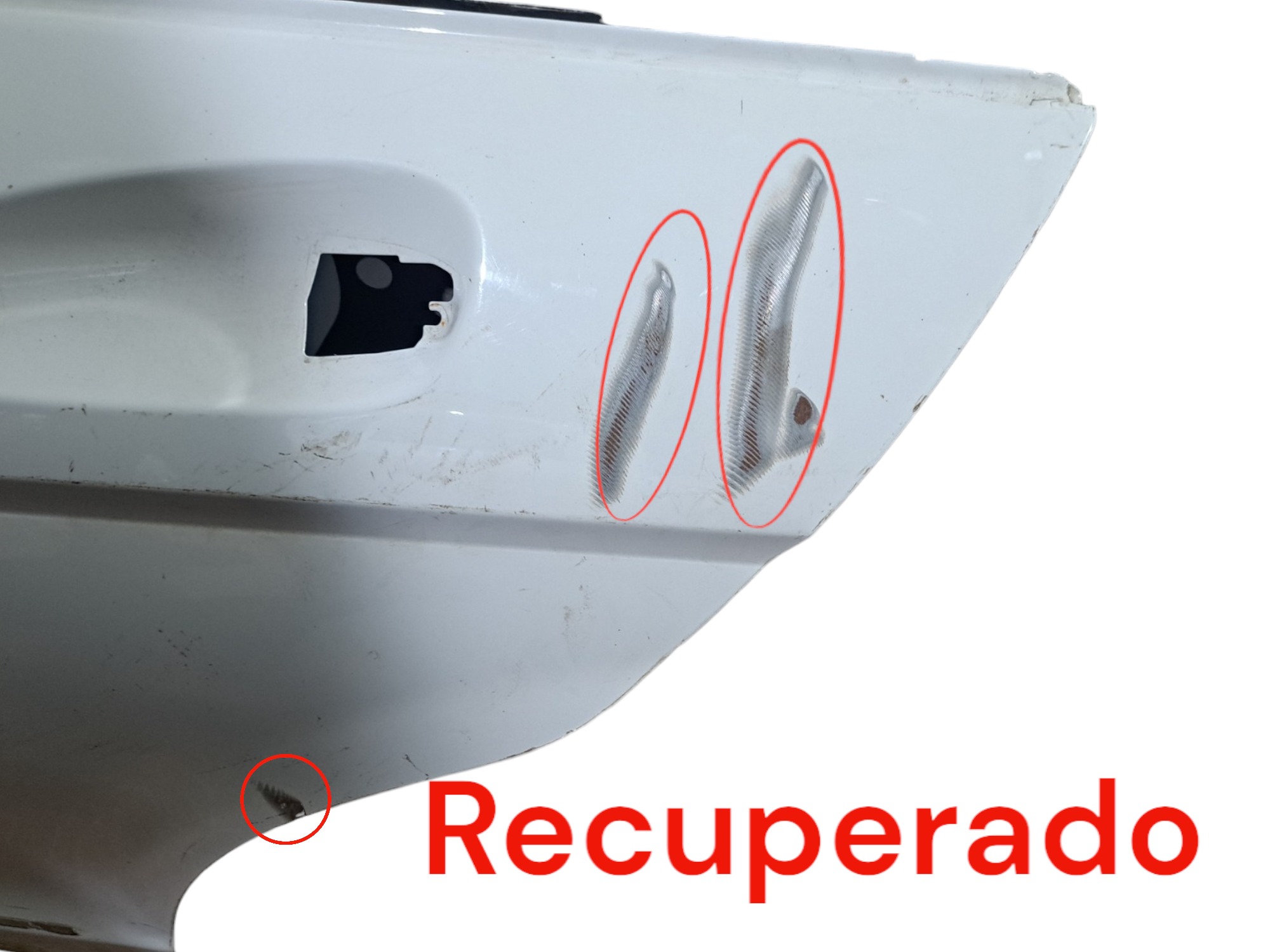 Porta Traseira Esquerda Mercedes  C180 C200 2009 Recuperado Traseira Esquerdo Branco