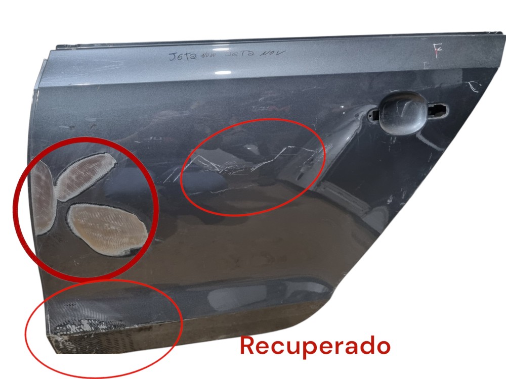 Porta Traseira Esquerda Volkswagen Jetta 2011 2012 2013  Traseira Esquerdo Cinza