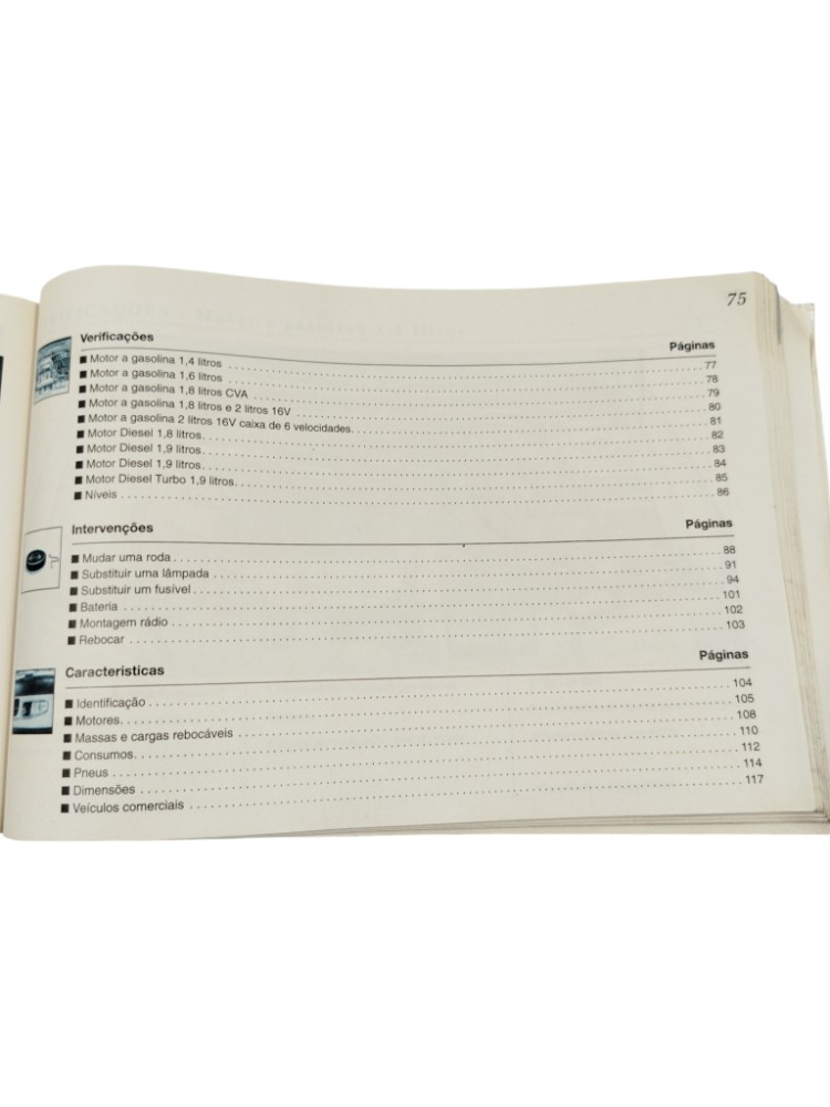 Manual Proprietário Peugeot 306 1996 A 1997