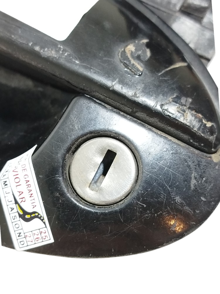 Kit Cilindro Ignição Maçaneta Porta Malas Gm Celta 2007 Preta Dianteira 9