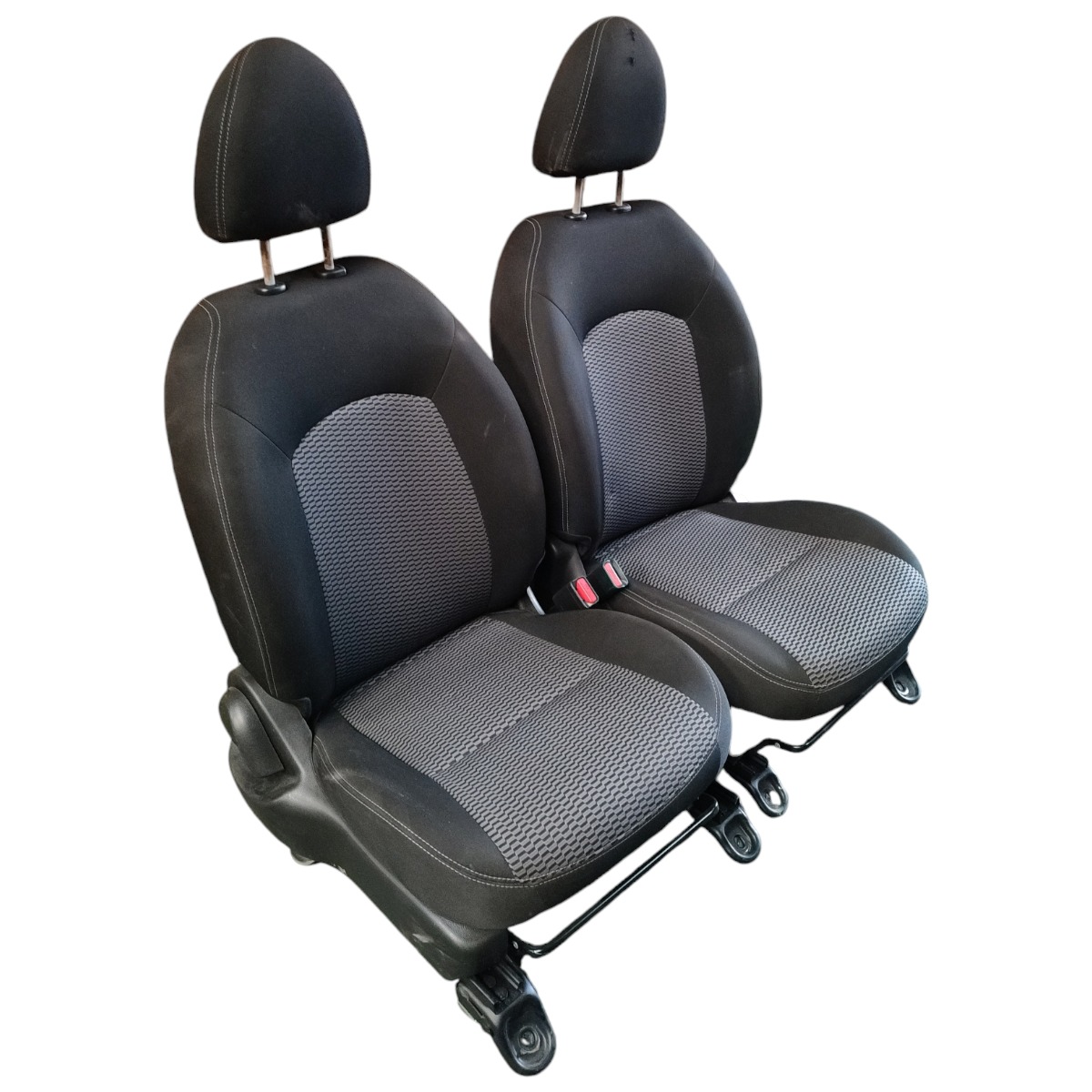 Jogo Banco Tecido Nissan Versa 2016 2017 2018 2019 2020 – Preto / Cinza 6
