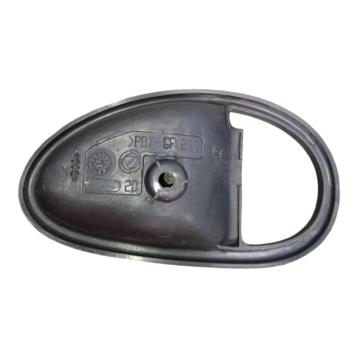 Acabamento Maçaneta Porta Traseira Direita Fiat Palio 1997 Preto Traseira 1