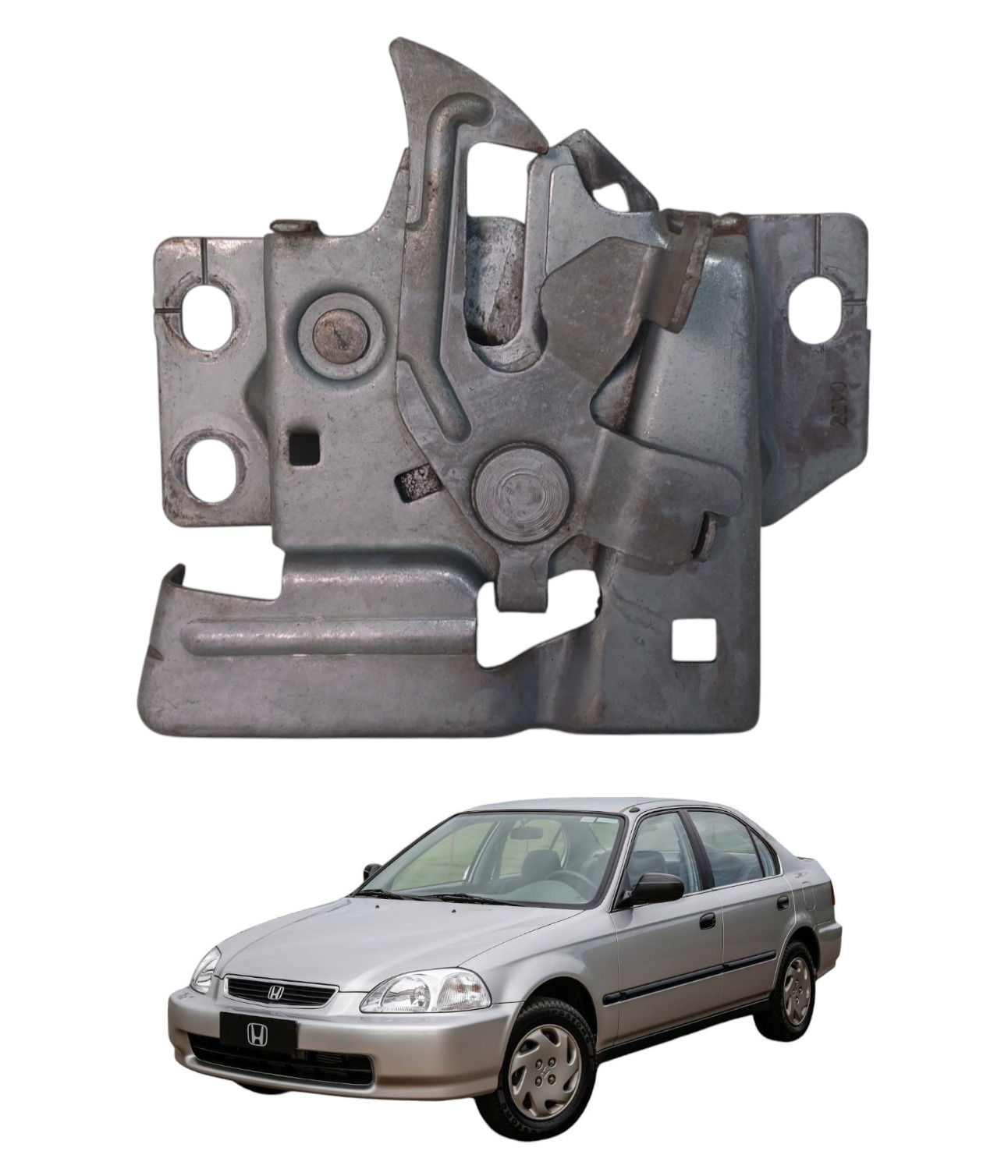 Fechadura Tranca Capo Honda Civic 1996 1997 1998 1999 E2842