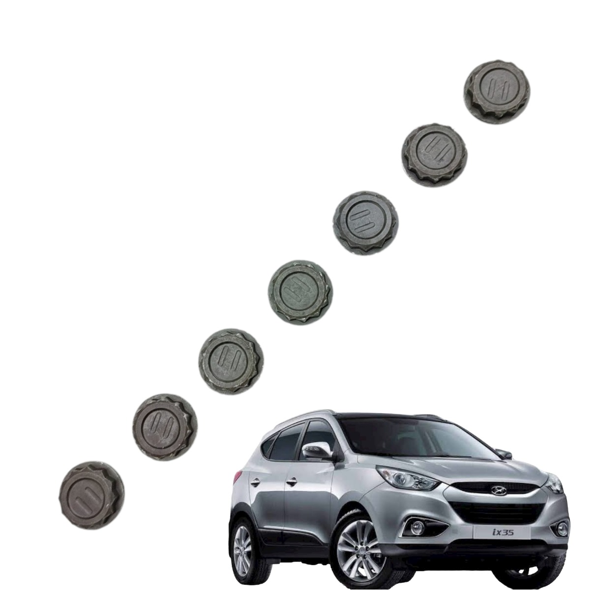 Jogo Parafuso Volante Motor Hyundai Ix35 2.0 16v 2014 2015 2