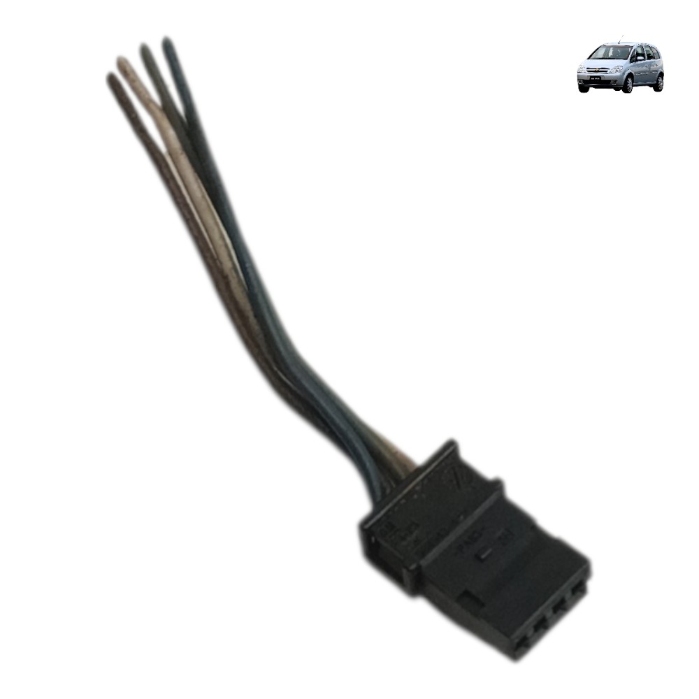 Plug conetor botão vidro porta Gm Meriva 2008 2010 2012 4