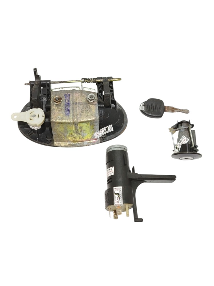 Kit Cilindro Ignição Maçaneta Porta Malas Gm Celta 2007 Preta Dianteira 7