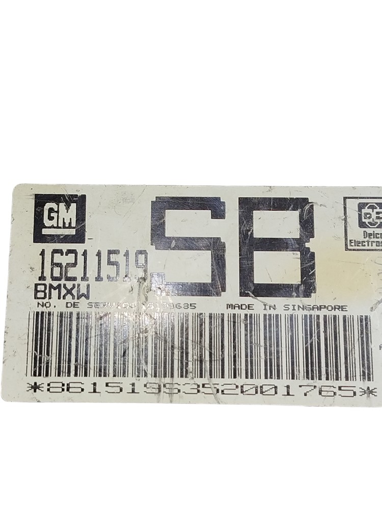 Modulo Injeção Gm Corsa 1.0 8v 1996 16211519 3