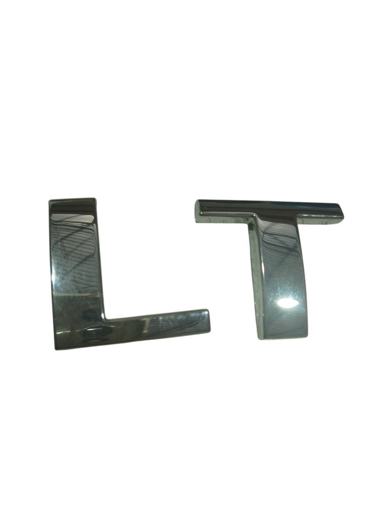 Emblema Lt Chevrolet Onix Prisma Cruze Celta Cobalt Spin Cromado 3