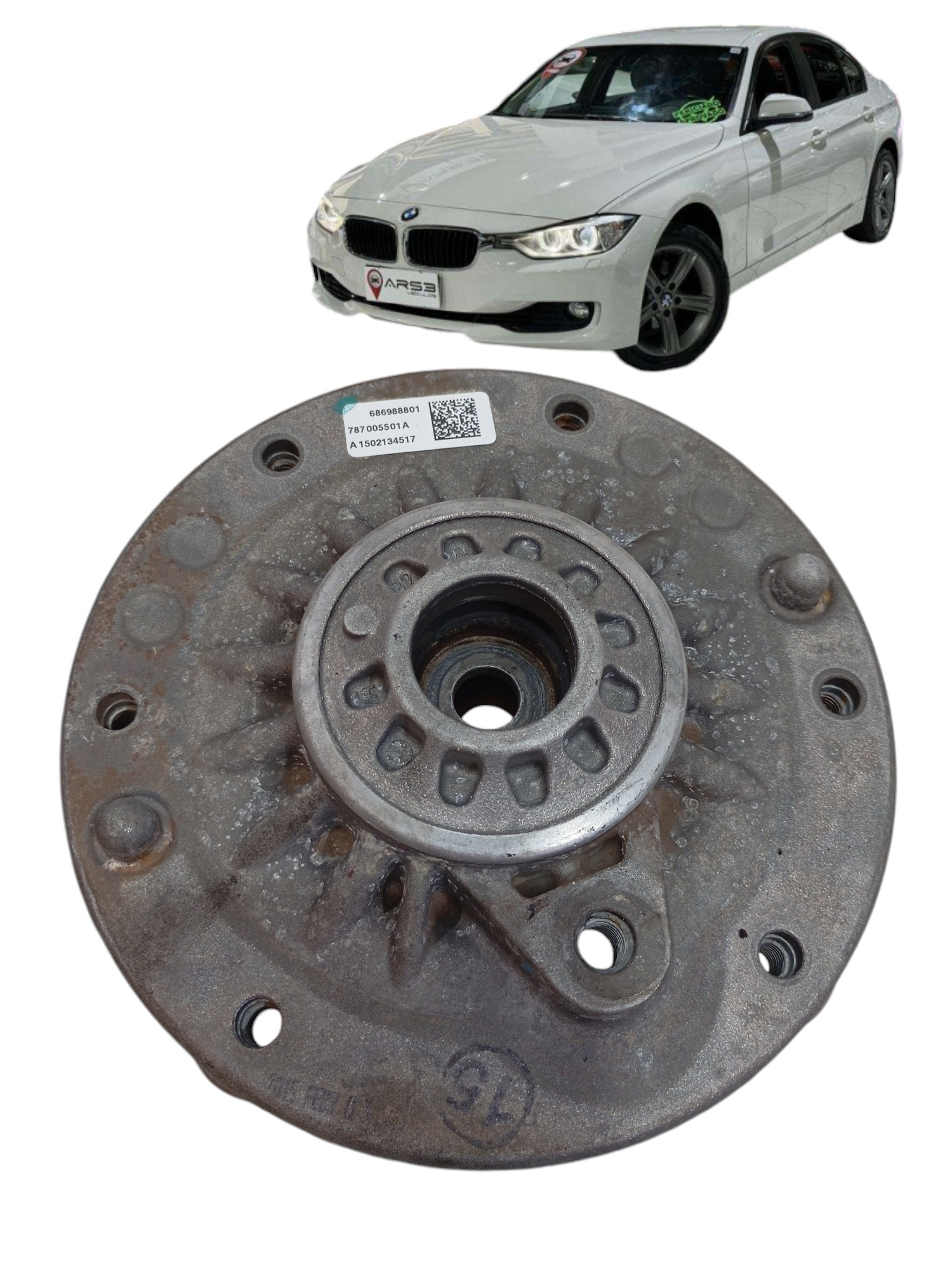 Coxim Do Amortecedor Dianteiro Bmw 320i 2013 Cod 7870055