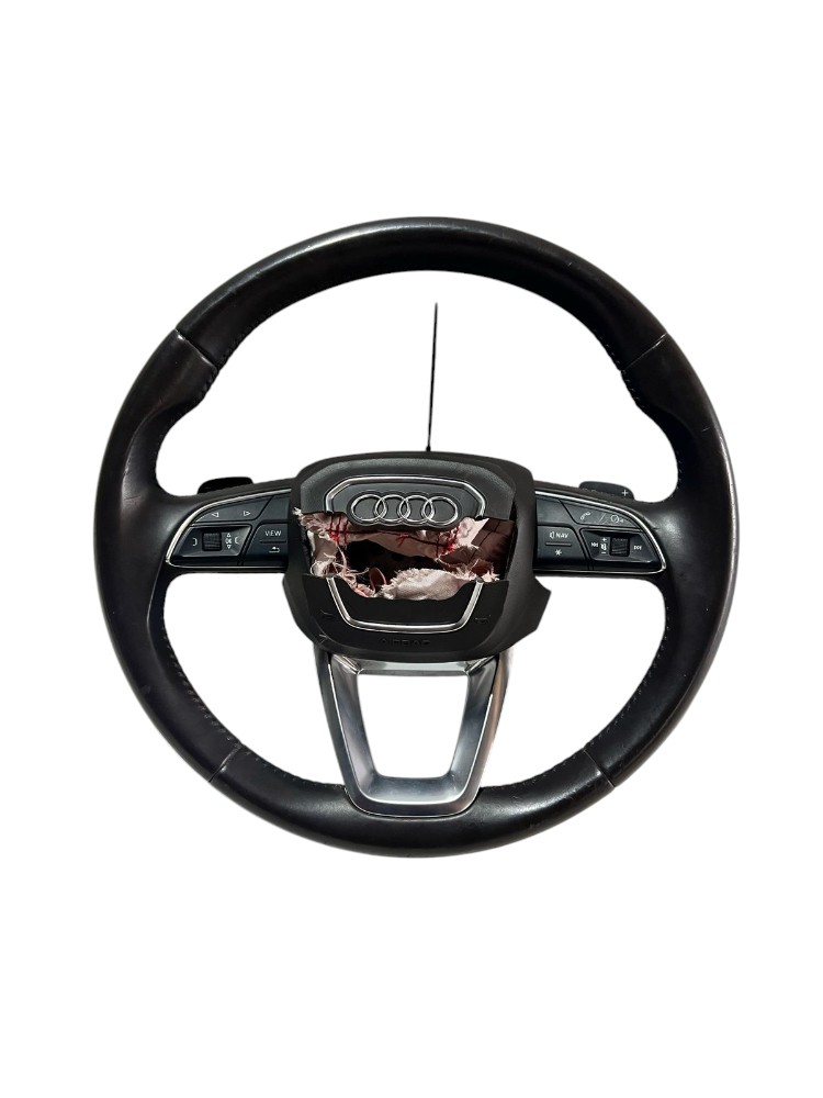 Volante Direção Audi Q7 3.0 Tfsi 2016 2016 4m0419091b  Marrom-escuro 2