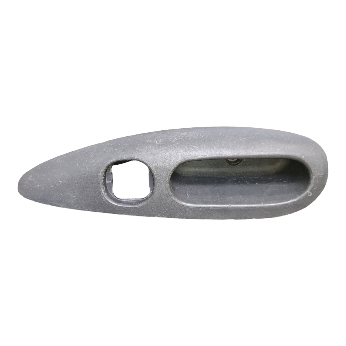 Moldura Puxador Interno Porta Esquerda Ford Fiesta 1996 Prata 1