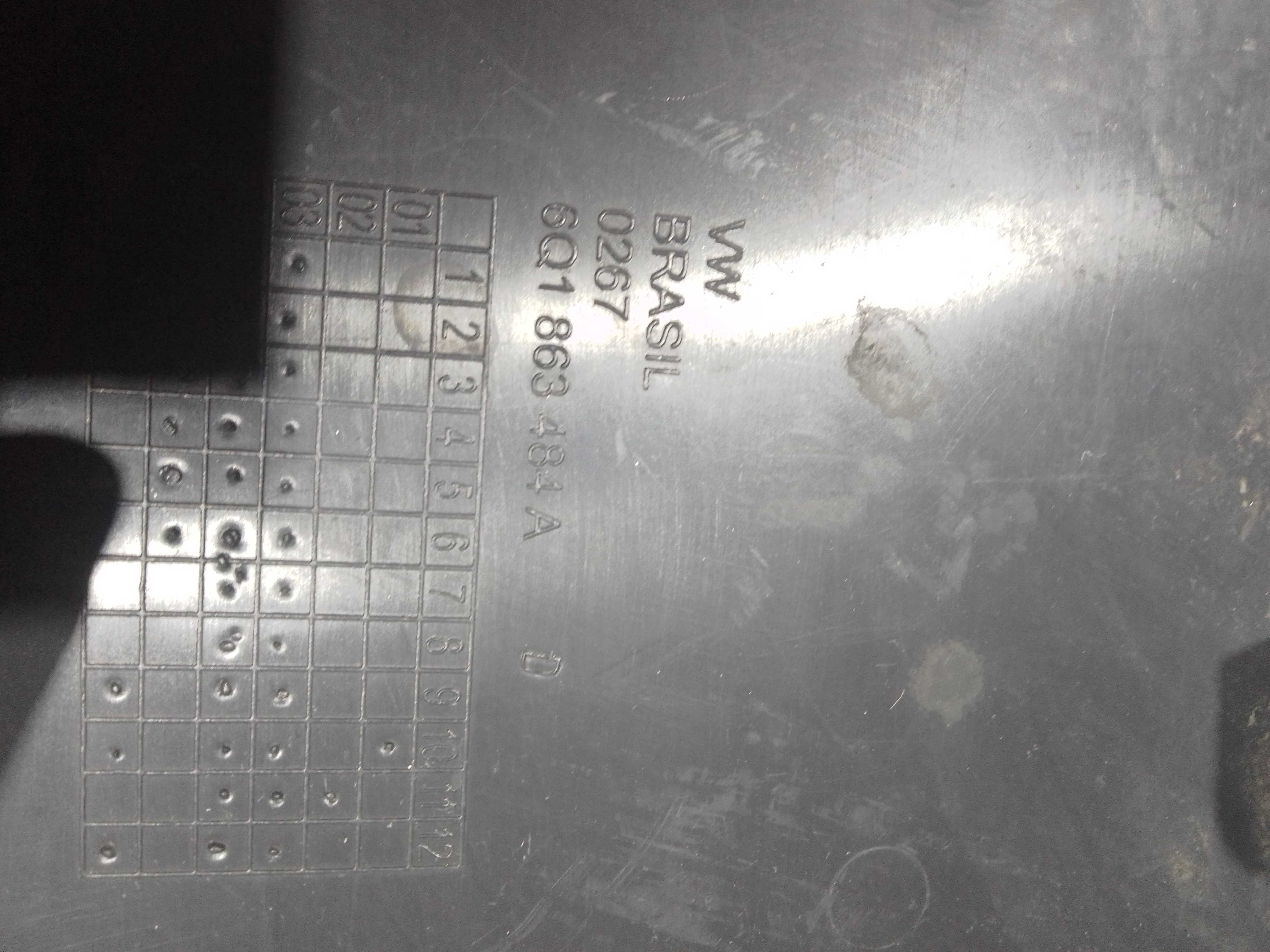 Moldura Acabamento Interno Piso Vw Polo Original 2003 Preto 7