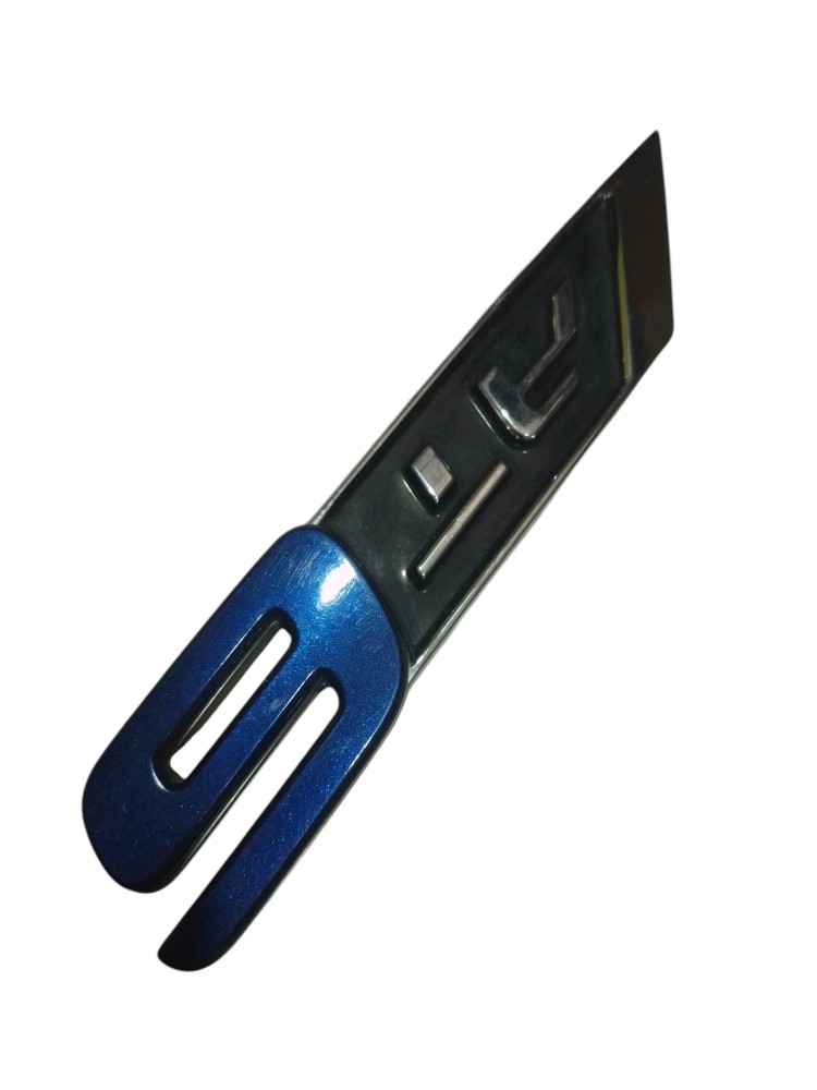 Emblema Letreiro Tampa Traseira At6 Fiat Argo 2016 A 2021  Cromado/azul