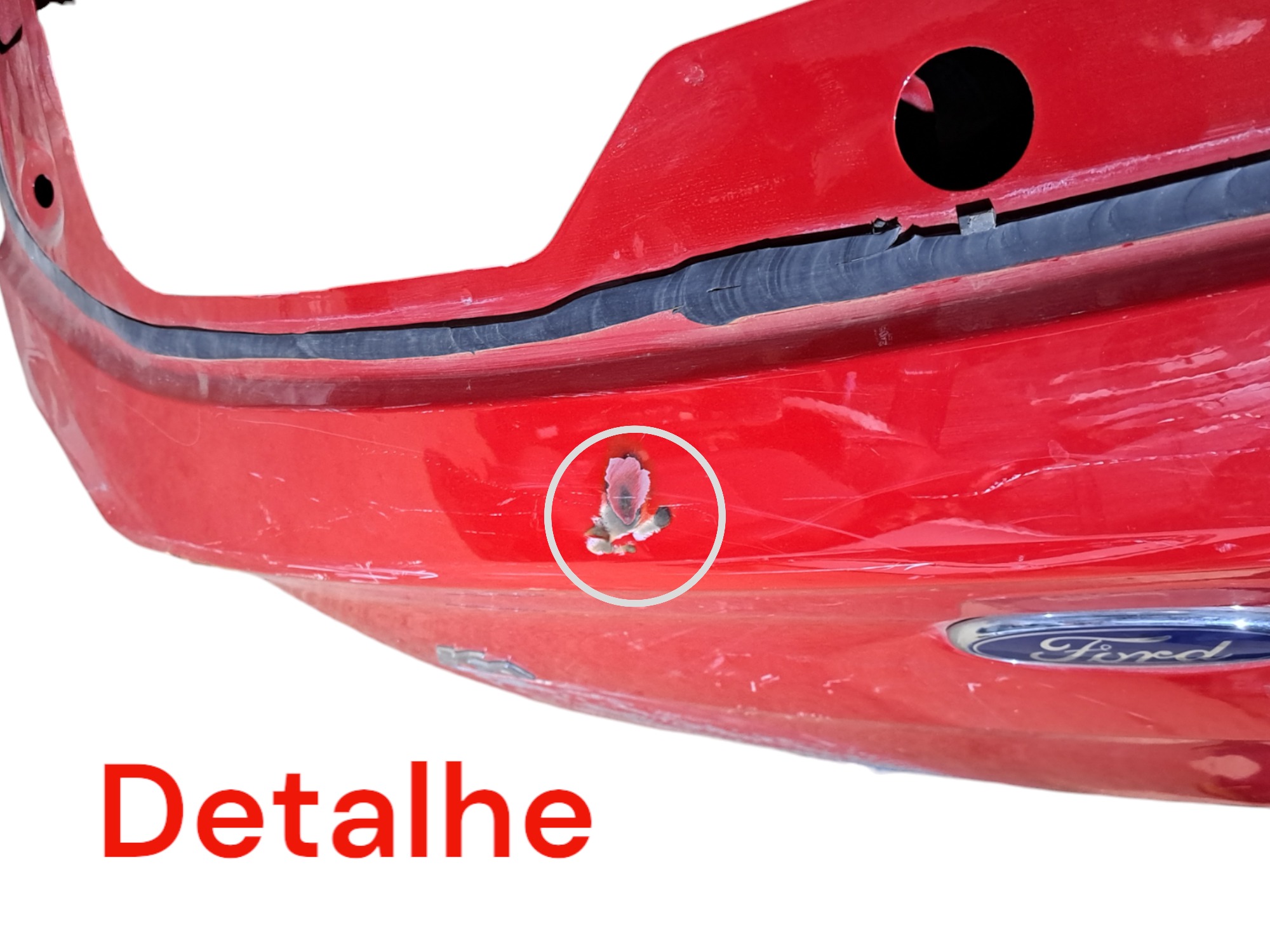 Tampa Traseira Ford Ka Hatch 2015 2016 2017 2018 2019 2020 Vermelho