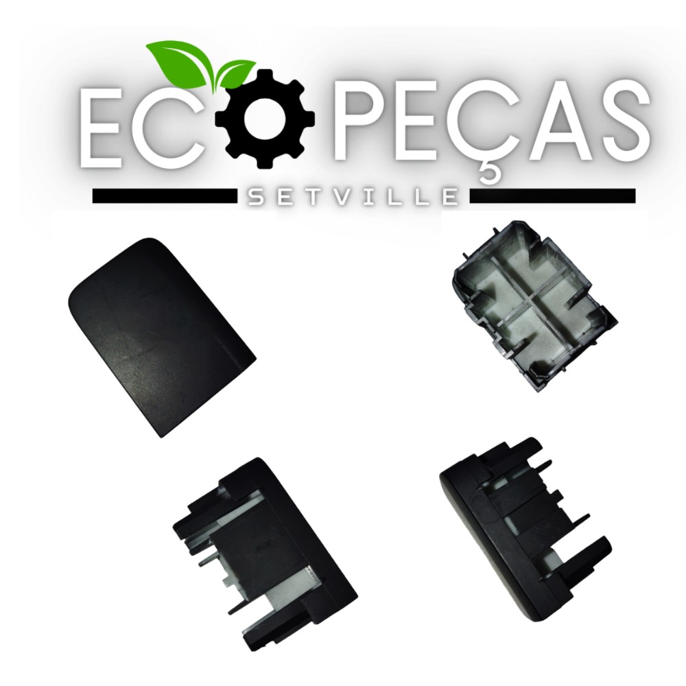 Botão Falso Central Painel Spacefox Fox 10/14 Et529 Preto – Preto Preto Preto