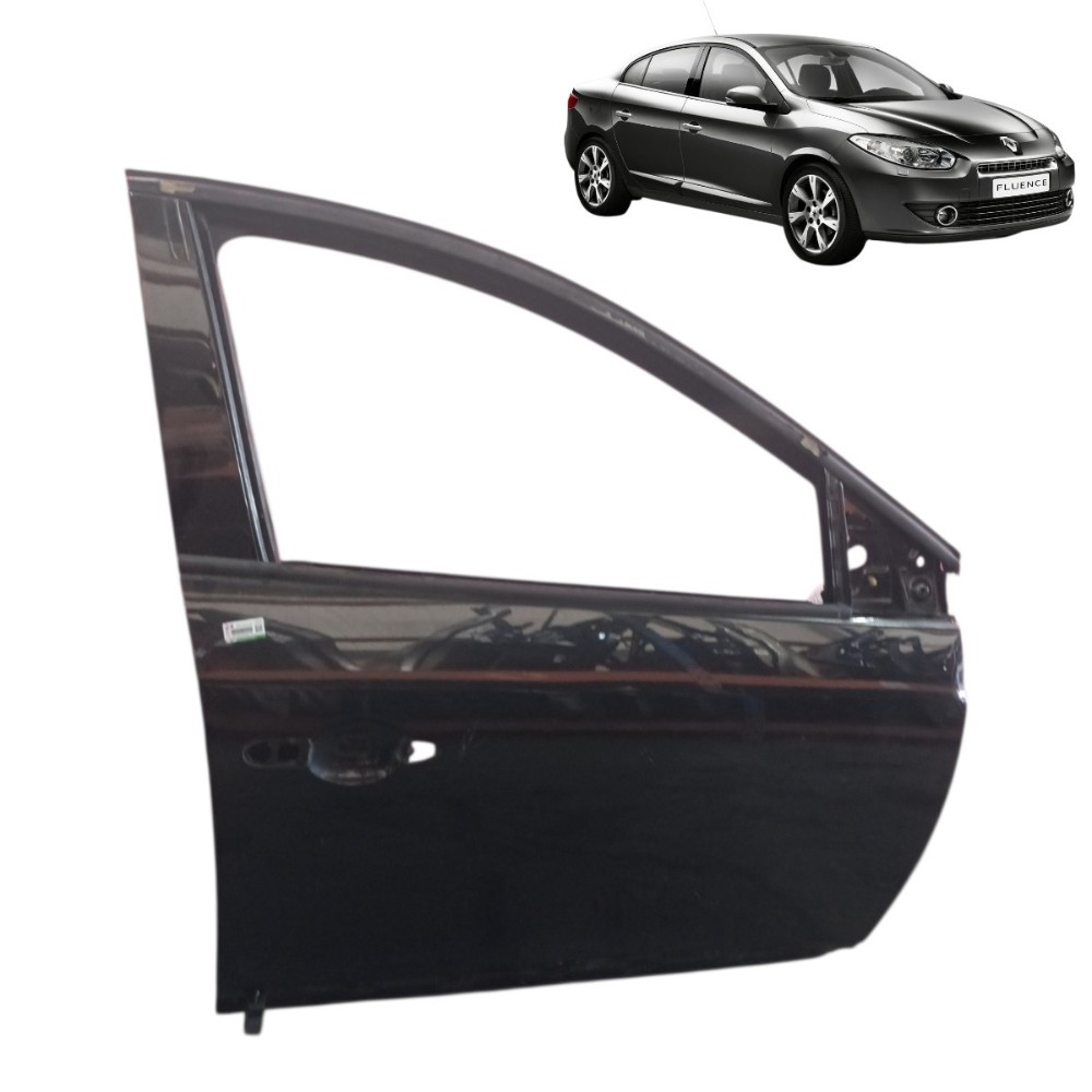 Porta Dianteira Direita Renault Fluence 2012 2013 14 Detalhe Dianteira Direita Preto