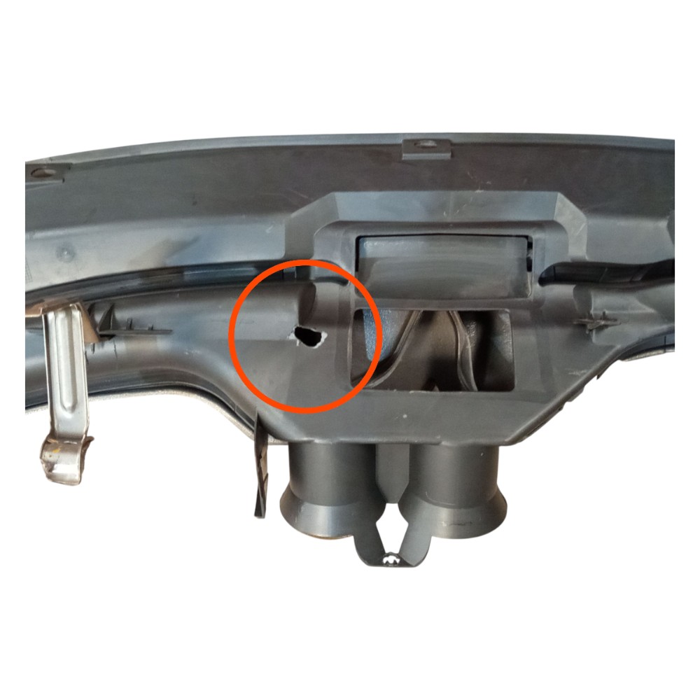 Tubo Ventilação Ar Central Tabelier Gol G4 2005 2008 Detalhe 2