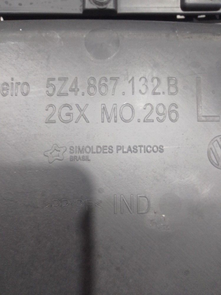 Forro Porta Dianteira Direita Volkswagen Fox 2014 2015 Preto Preto 4