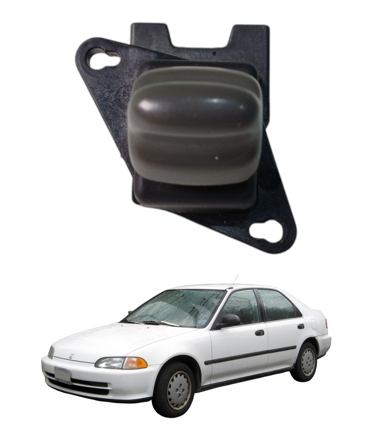 Comando Vidro Traseiro Esquerdo Honda Civic 1992 1993 E5831