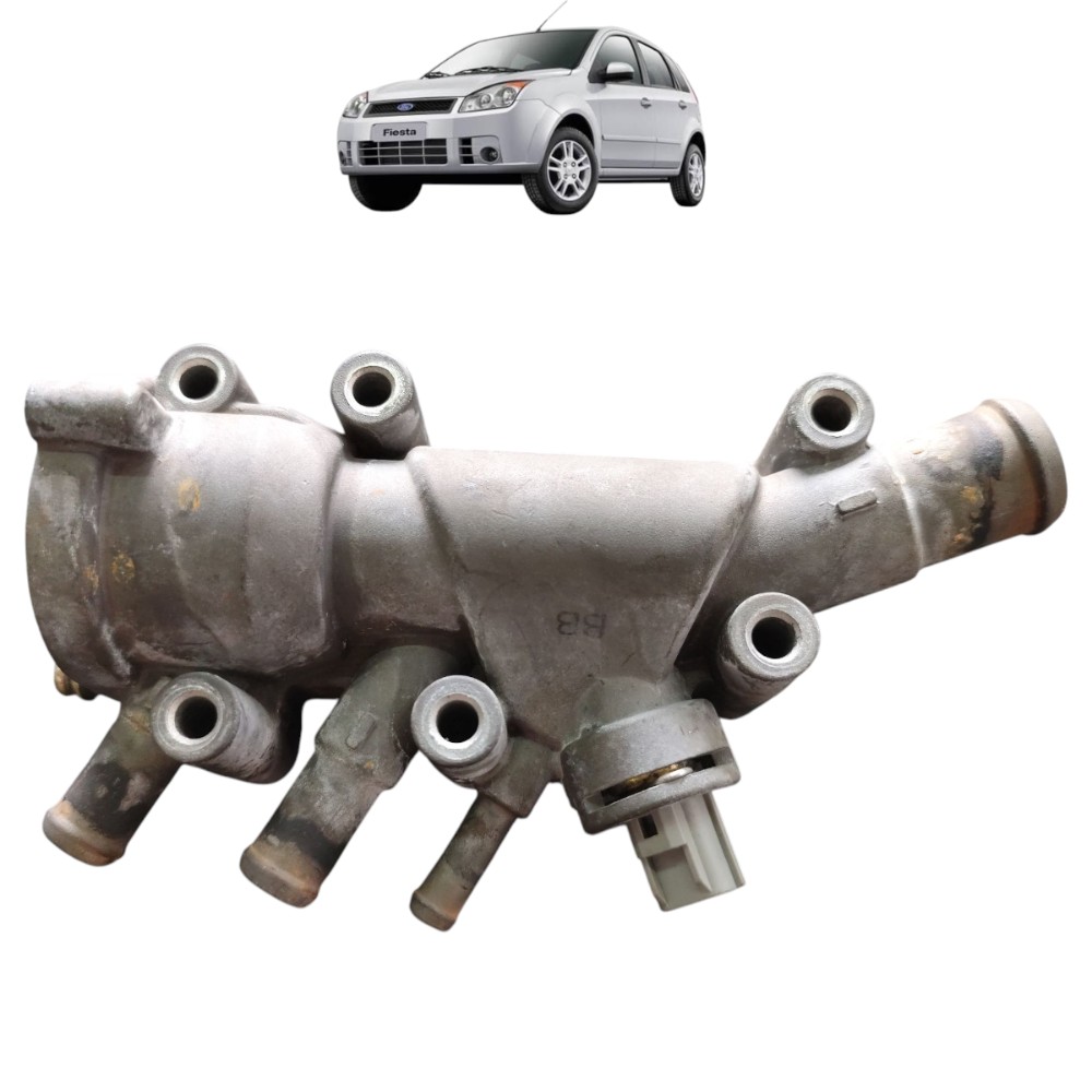 Carcaça Válvula Termostática Ford Fiesta 1.0 8v 2007 Á 2012 1
