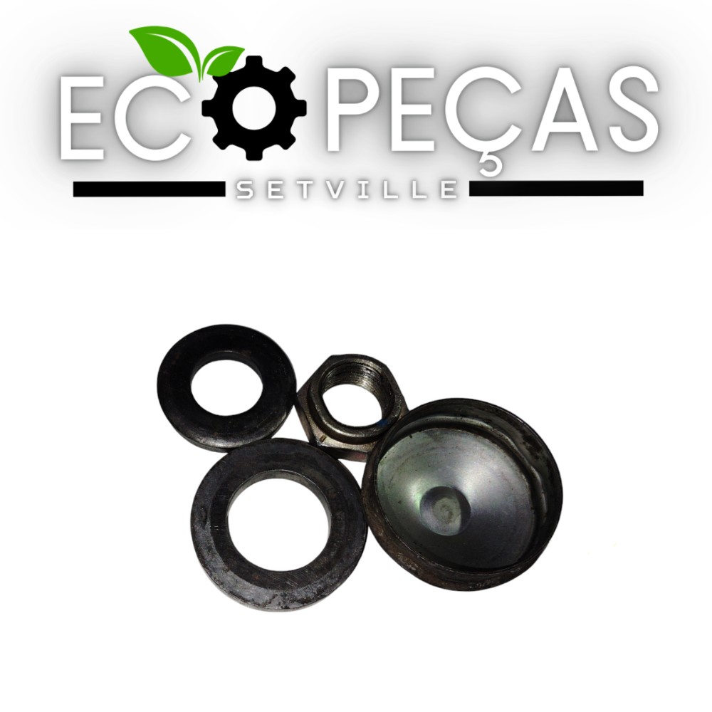 Kit Porca Arroelas Tampinha Do Rolamento Fiat Siena 2003 1