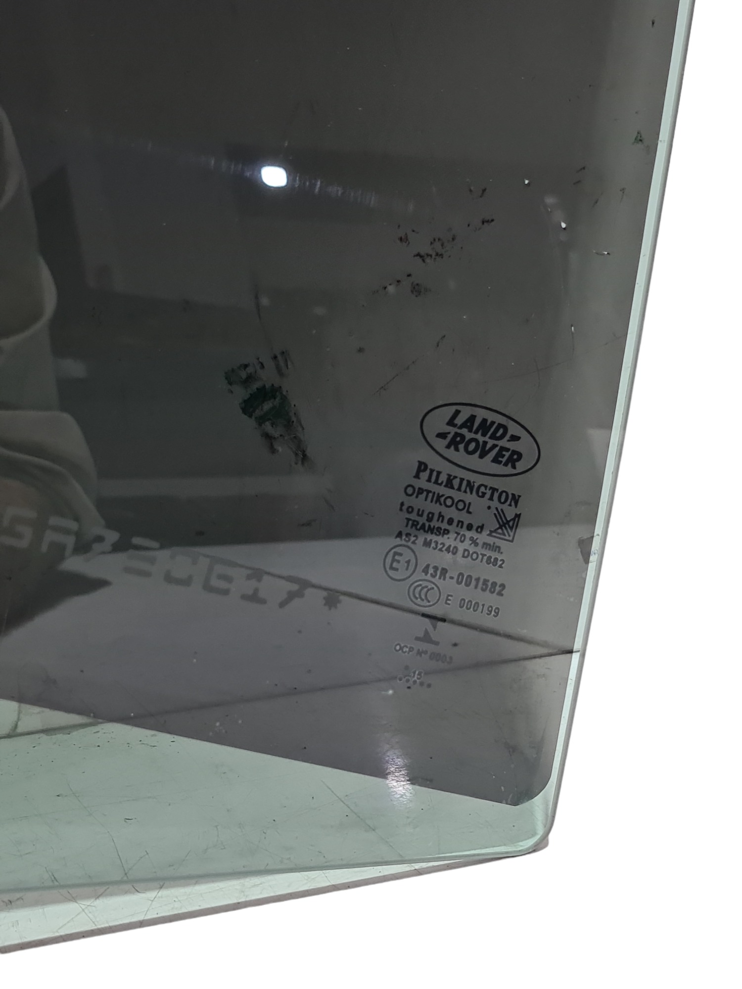 Vidro dianteiro esquerdo Land Rover discovery 2015 numerado 3