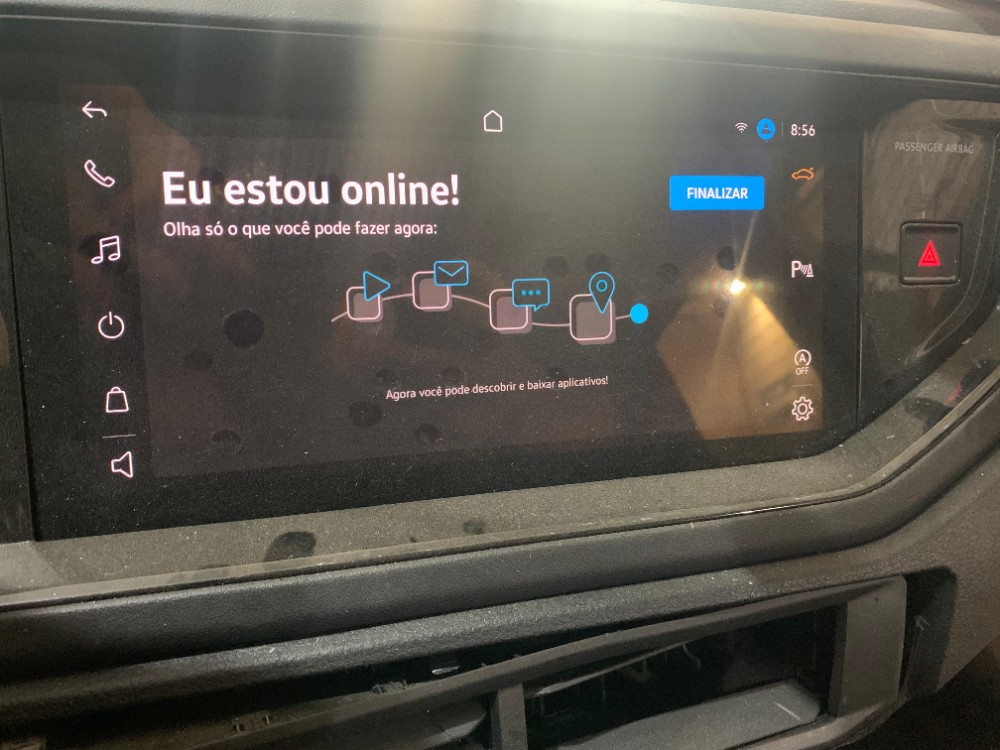 Multimídia Vw Nivus HL TSI 1.0 2024 V608 8