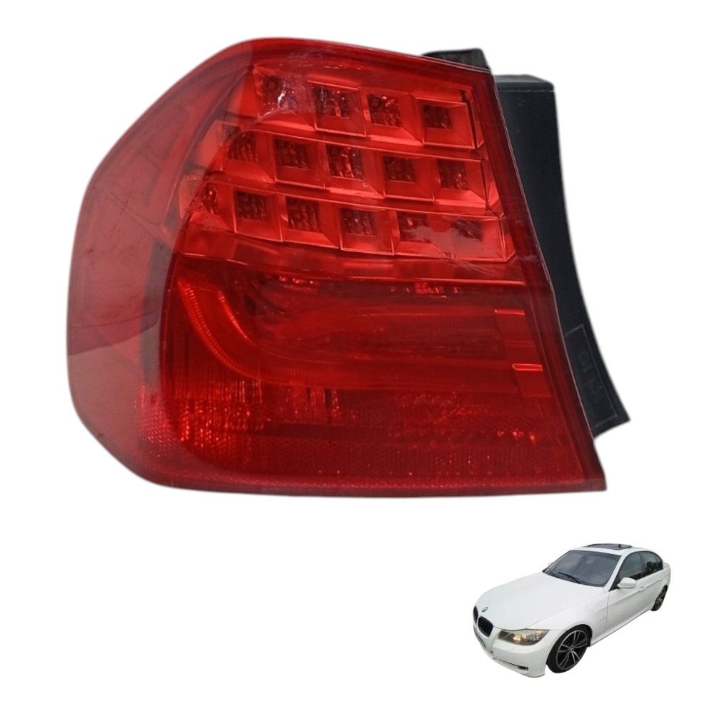 Lanterna Traseira Esquerda Bmw 320i E90 2.0 Turbo 2006 2010 Esquerdo/motorista Vermelho