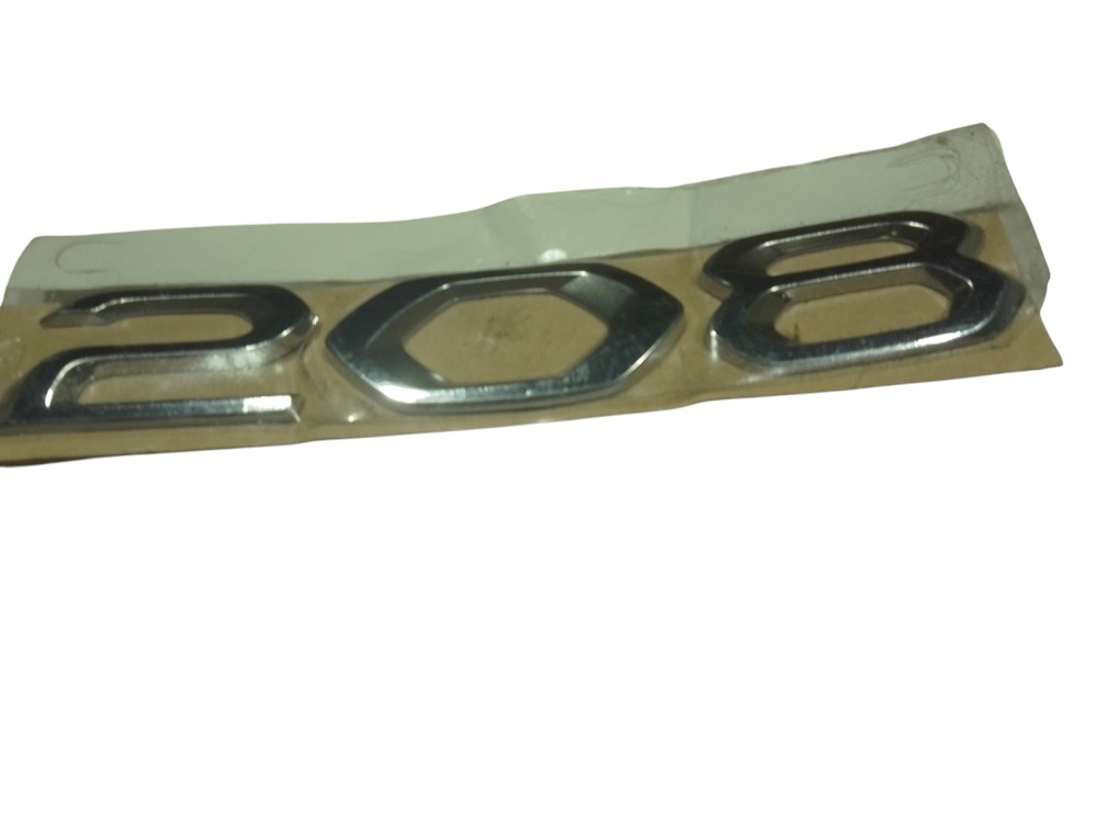 Emblema Cromado Tampa Trasera Peugeot 208 2018 A 2025 Cromado 4