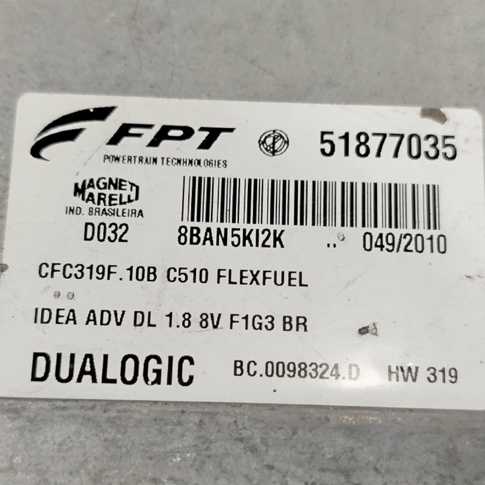 Módulo De Câmbio Dualogic Fiat Idea 1.8 2010 Original Usado 7