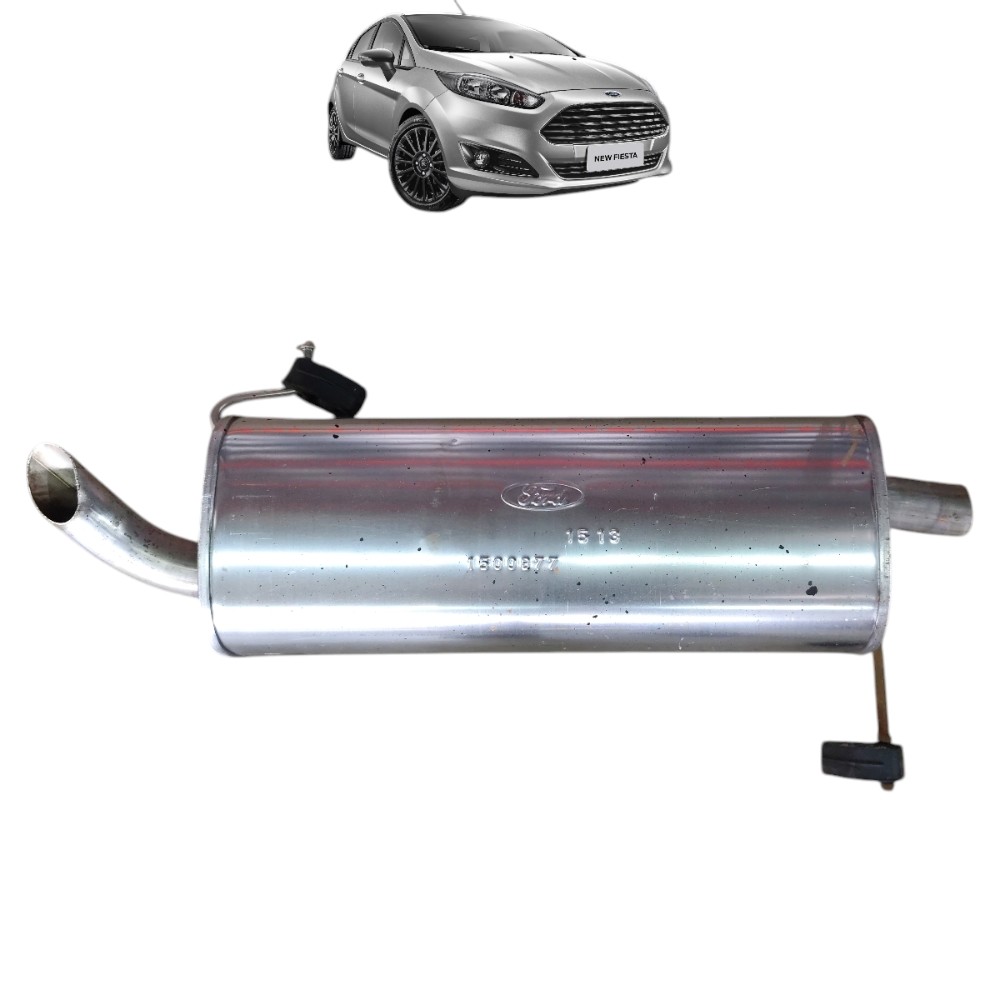 Escapamento abafador silencioso ford new fiesta hatch 2014 1
