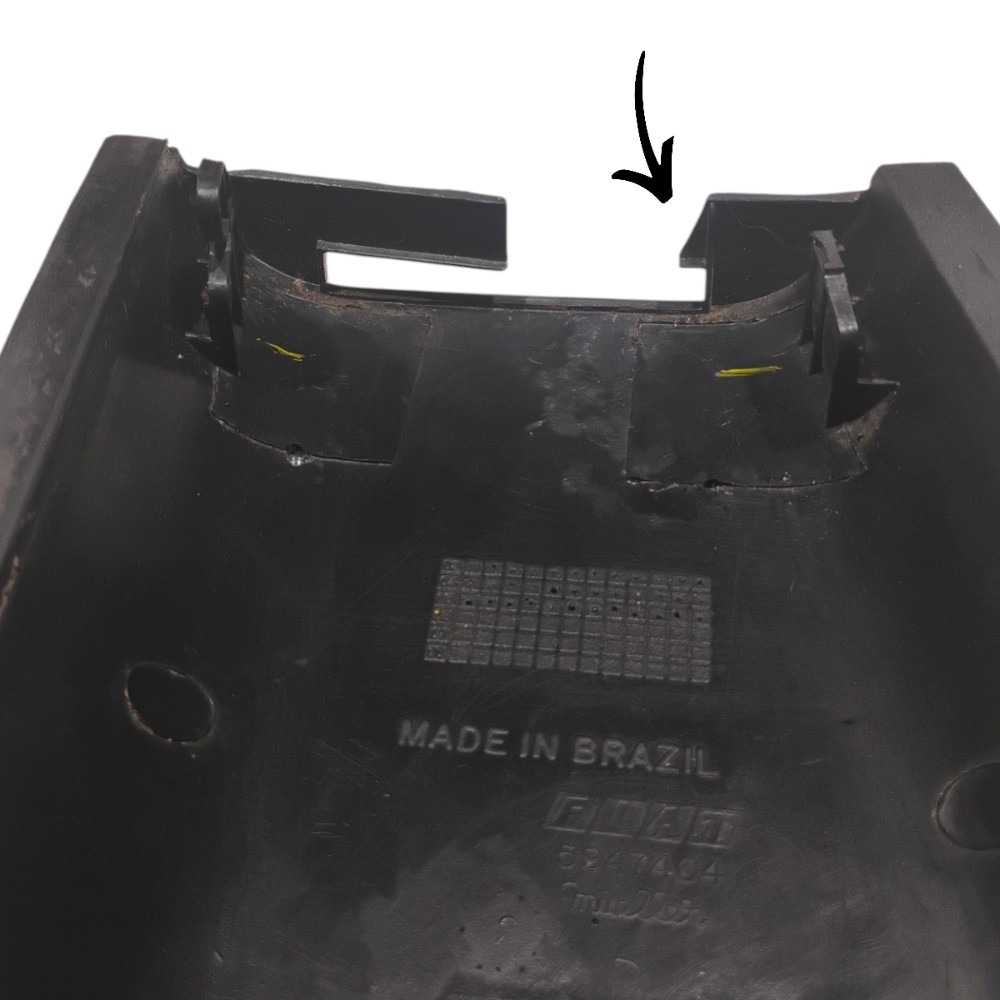Acabamento Coluna Moldura Direito Fiat Uno Mille V19 Preto 3