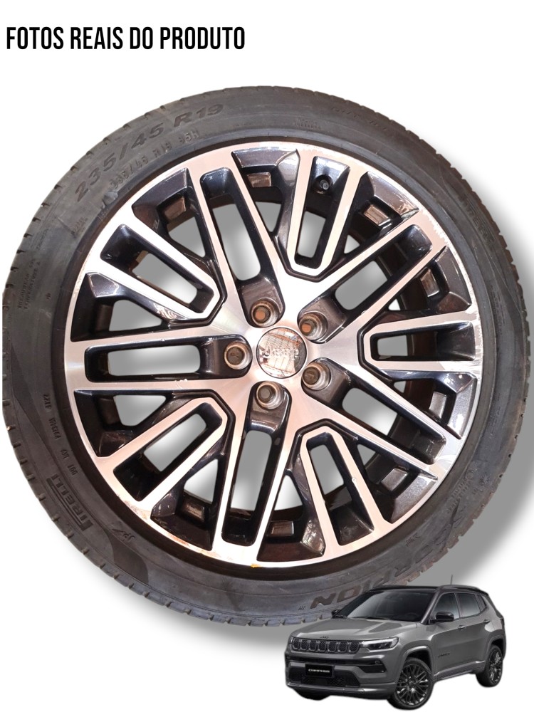 Ultima Unidade Roda C Pneu 235/45r19 Jeep Compass 2023