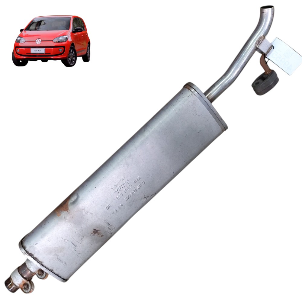 Escapamento silencioso abafador vw up mpi 2015 2016 2017 18