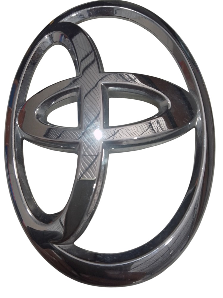 Emblema Traseiro/dianteiro Toyota Cromado 9x13cm  Prata/cromado 5