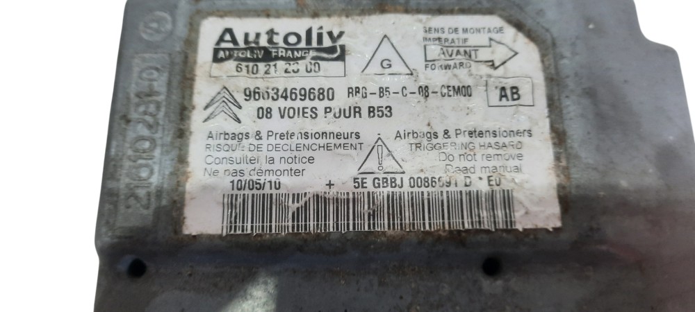 Modulo Airbag Citroen C4 Pallas Hacth 2007 A 2012 Acionado