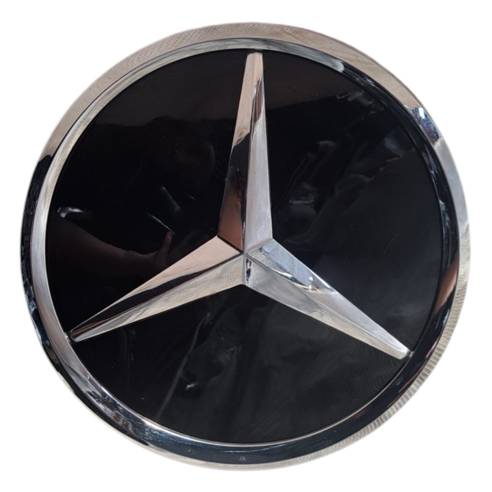 Emblema Distronic Estrela Central Mercedes Preto Preto