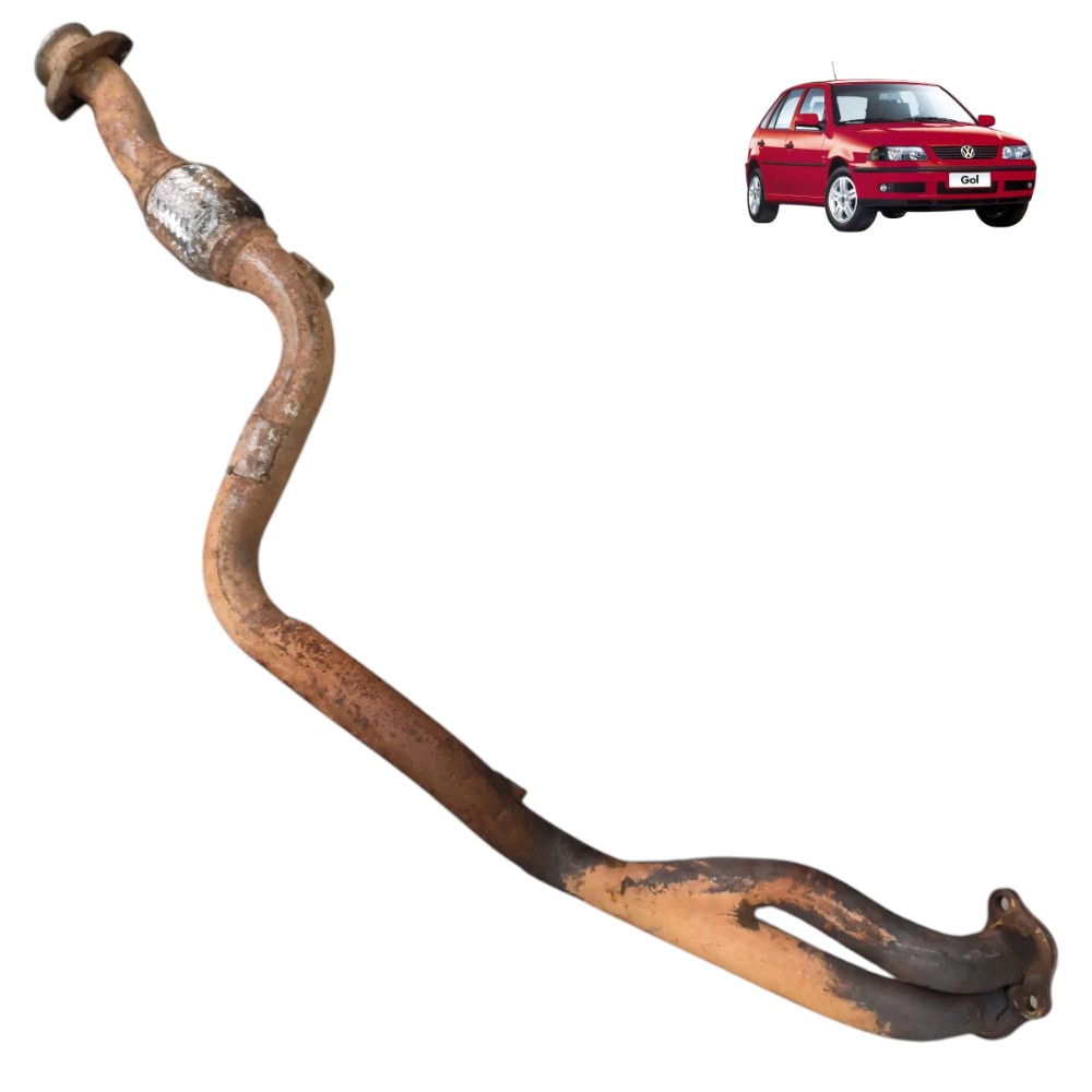 Tubo primário coletor escape VW Gol 1.0 16v 2000 2001 2002 1