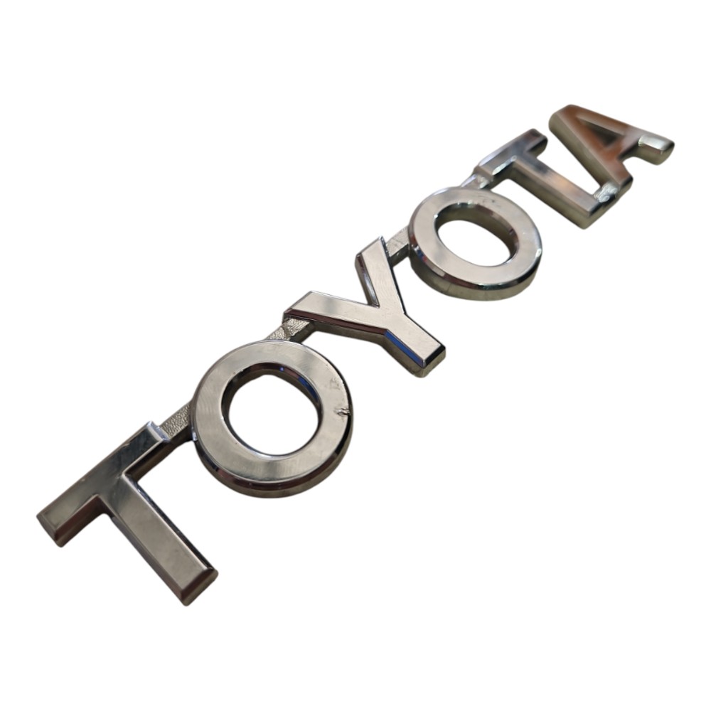 Emblema Letreiro Tampa Traseira Toyota Cromado  Cromado Cromado 3