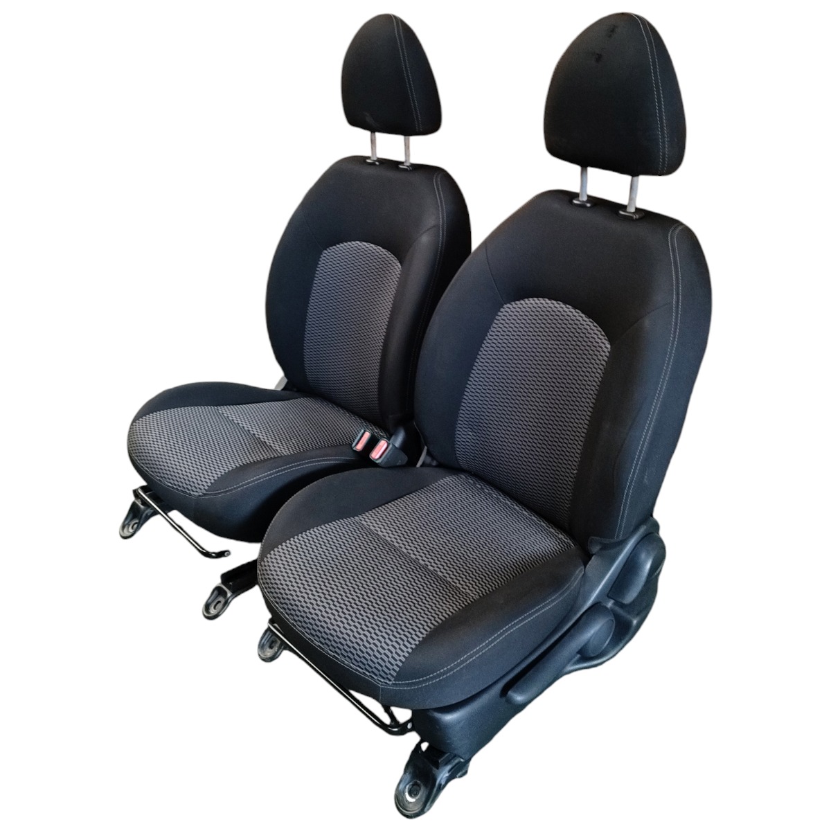 Jogo Banco Tecido Nissan Versa 2016 2017 2018 2019 2020 – Preto / Cinza 3