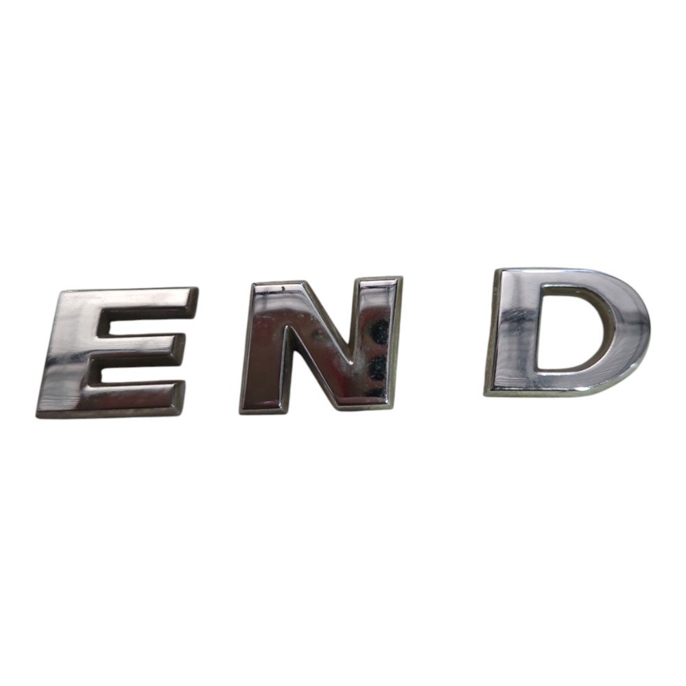 Emblema Letras Trend Volkswagen  Prata Prata Prata 3