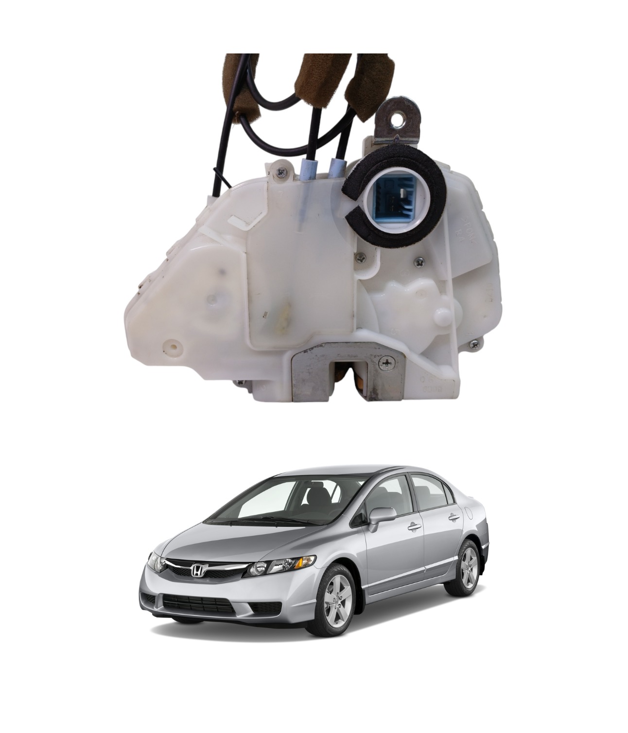 Tranca Porta Dianteira Direita Honda Civic 2007 2011 1443