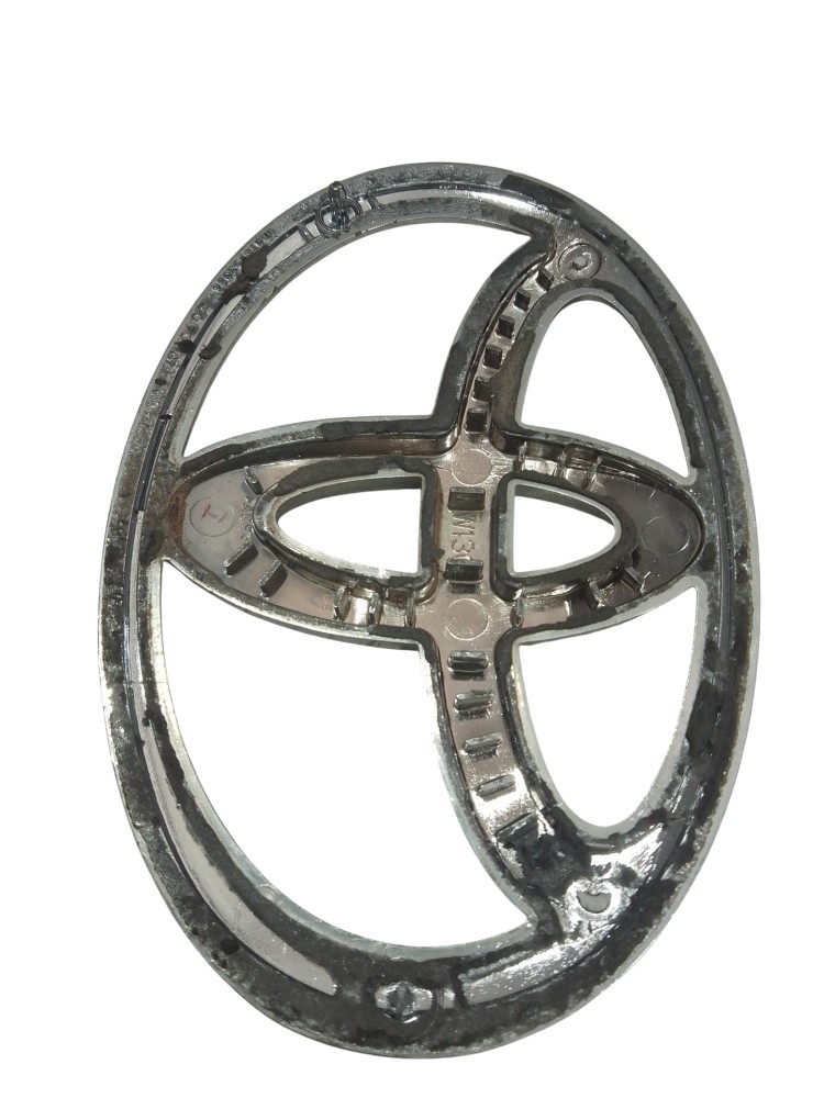 Emblema Traseiro/dianteiro Toyota Cromado 9x13cm  Prata/cromado 2
