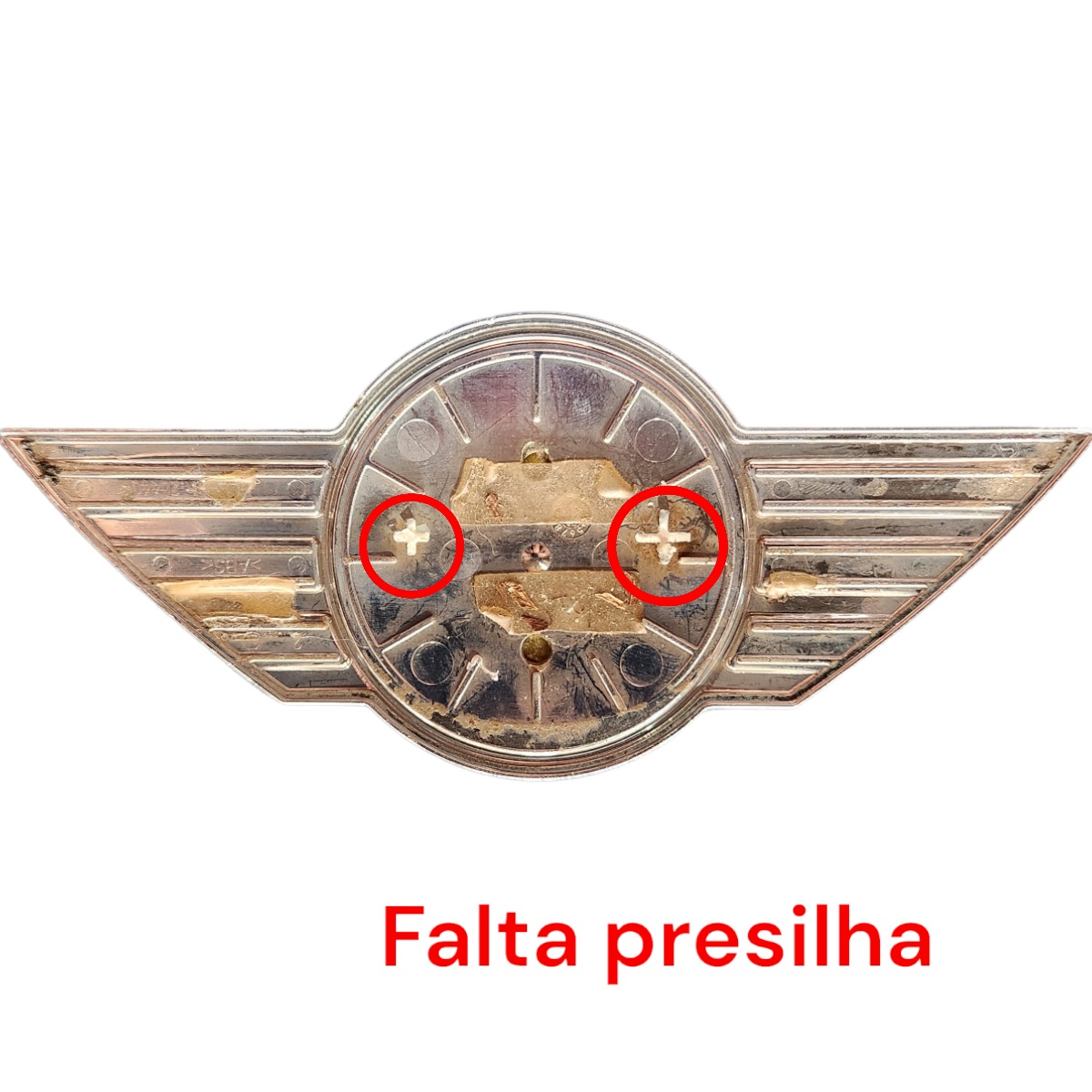 Símbolo Nome Mini Cooper Cromado