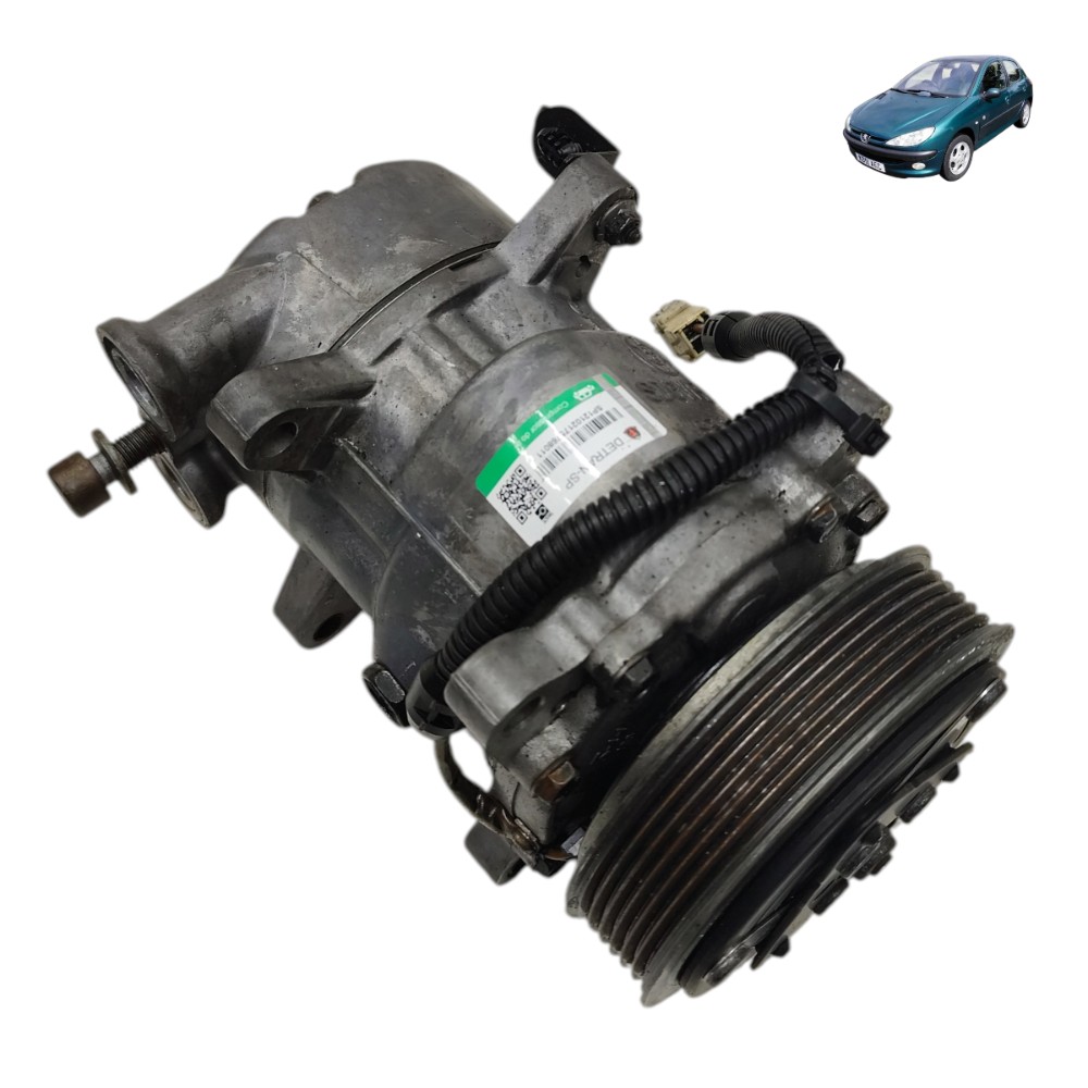 Compressor ar condicionado Peugeot 206 1.4 gasolina 2001 02 1