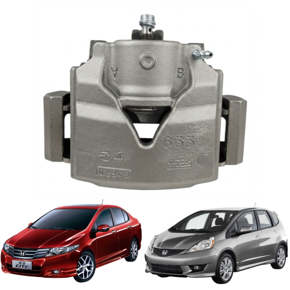 Pinça freio dianteira esquerda honda fit city 2009 2014