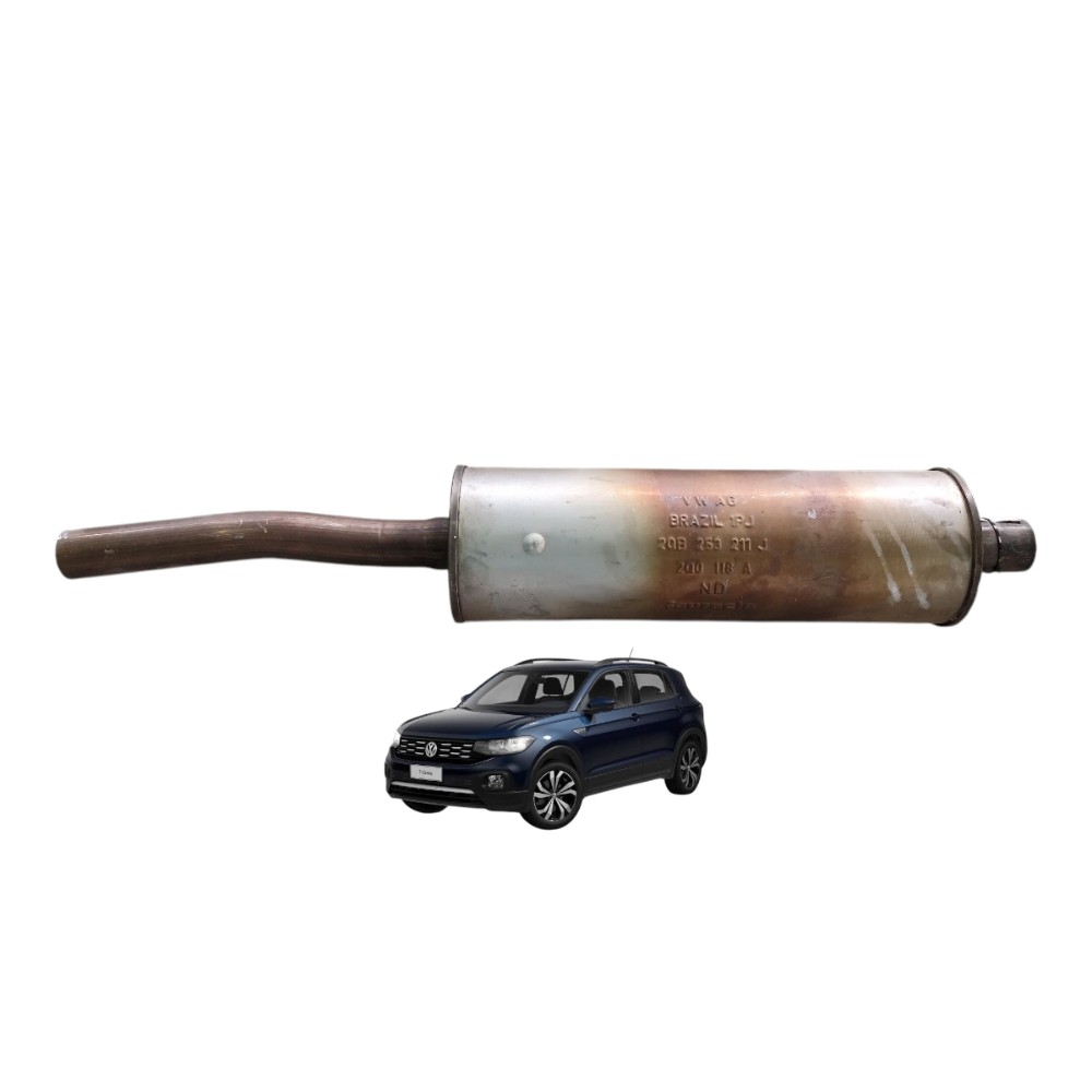 Escapamento Vw Tcross 2019 2020 2021 2022 2023 2qb253611j 2