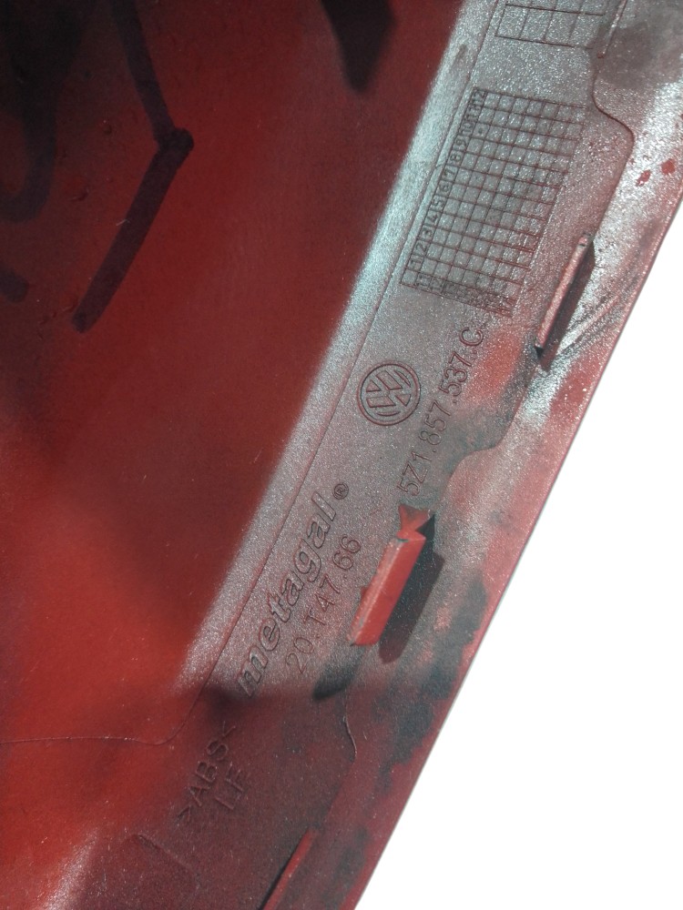 Capa Retrovisor Esquerdo Gol Voyage Saveiro Fox 2010 A 2020 Vermelho 3