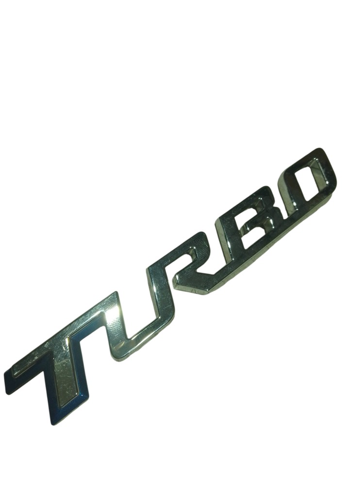 Emblema Azul Cromado Turbo Onix Tracker 2020 A 2024 Et3925 Cromado/azul 3